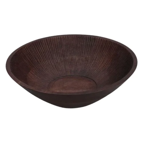 Rituali Domestici Perseo Zestaw 2 drewnianych mis dekoracyjnych 20 x 5.5 cm