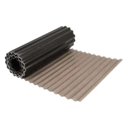 Rulon falisty Poliester dymny 100 cm
