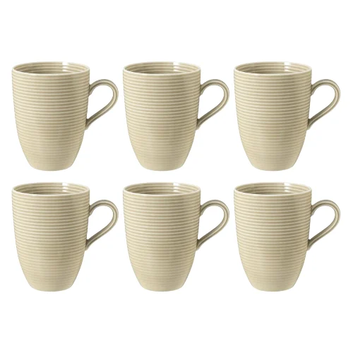 Seltmann Beat Color Glaze Zestaw 6 kubków z uchwytem 350 ml