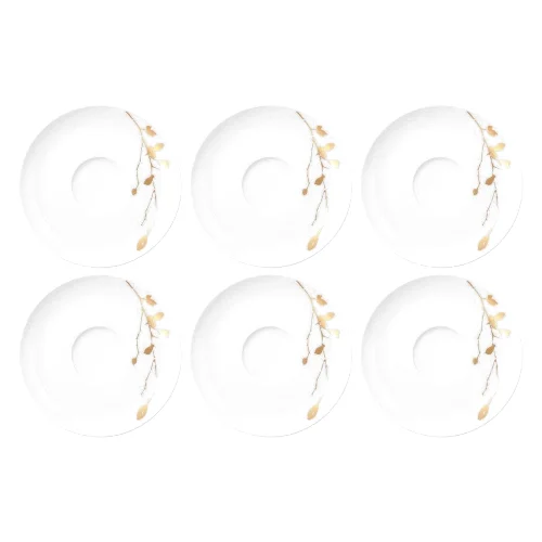Seltmann Liberty Golden Rose Hip Zestaw 6 spodków 16.5 cm