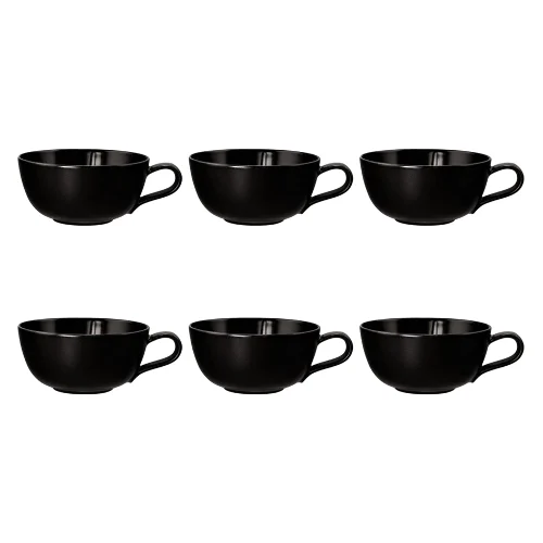 Seltmann Liberty Velvet Black Zestaw 6 filiżanek do herbaty 280 ml