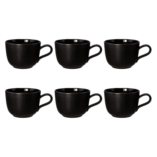 Seltmann Liberty Velvet Black Zestaw 6 filiżanek do kawy 260 ml