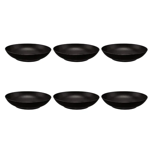 Seltmann Liberty Velvet Black Zestaw 6 talerzy do zupy 21 cm