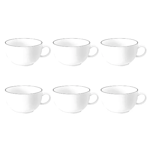 Seltmann Lido Black Line Zestaw 6 filiżanek do kawy 350 ml