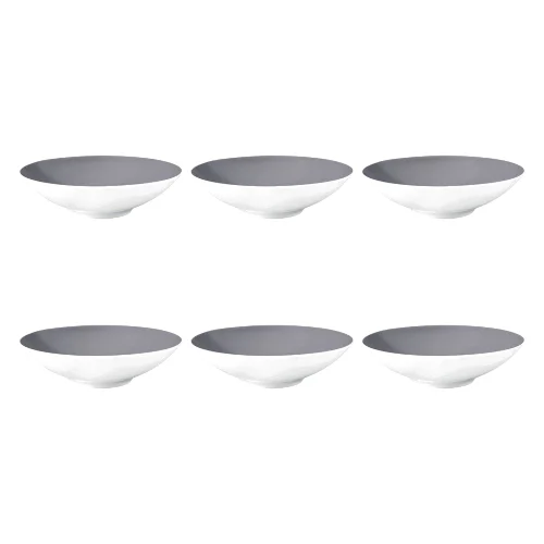 Seltmann Life Fashion Elegant Grey Zestaw 6 talerzy do zupy 20 cm