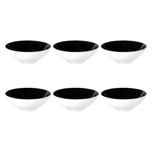 Seltmann Life Fashion Glamorous Black Zestaw 6 miseczek 14.5 cm