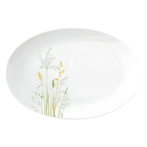 Seltmann Meadow Grasses Green Owalny półmisek 31.5 x 21 cm