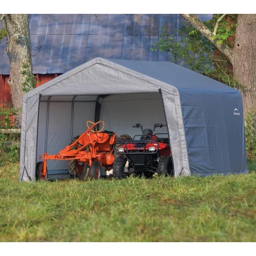 ShelterLogic Folia namiot pastwiskowy namiot garaż szary 370x370x260 cm Numer artykułu: SL70443