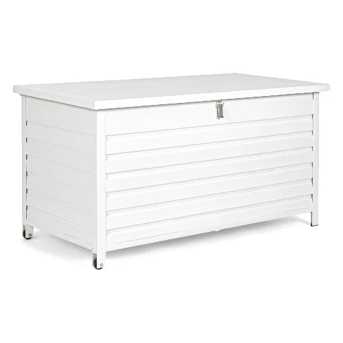 Skrzynia ogrodowa ATLANTIC biała 155x97 aluminiowa Bizzotto