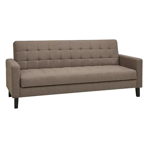 Sofa rozkładana Milton brązowa/ czarne