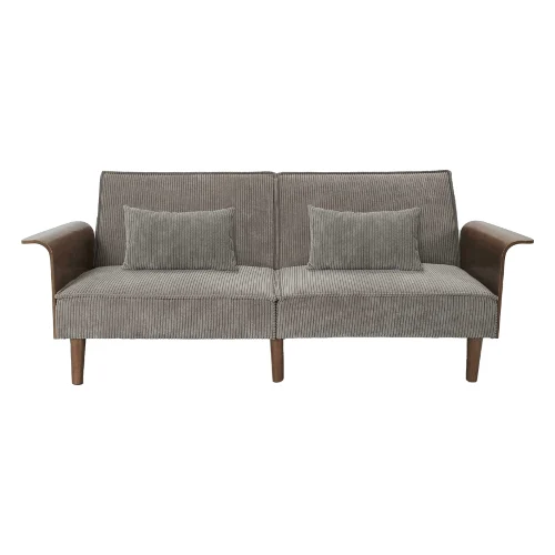 Sofa rozkładana scott szara sztruks