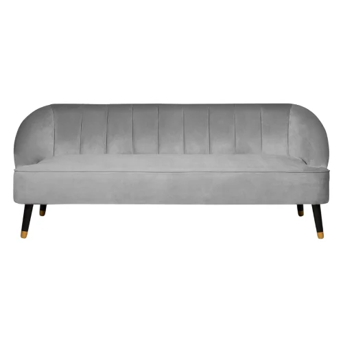 Sofa welurowa szara ALSVAG