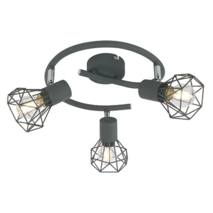 Spirala VERVE 3x40W E14 matowy szary CANDELLUX