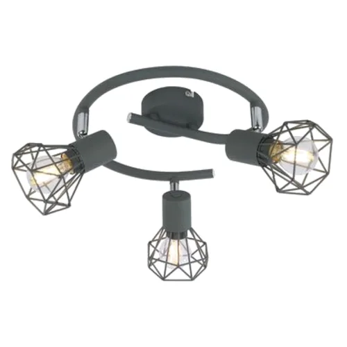 Spirala VERVE 3x40W E14 matowy szary CANDELLUX