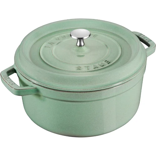 STAUB LA COCOTTE Garnek żeliwny okrągły 1.7 ltr miętowy