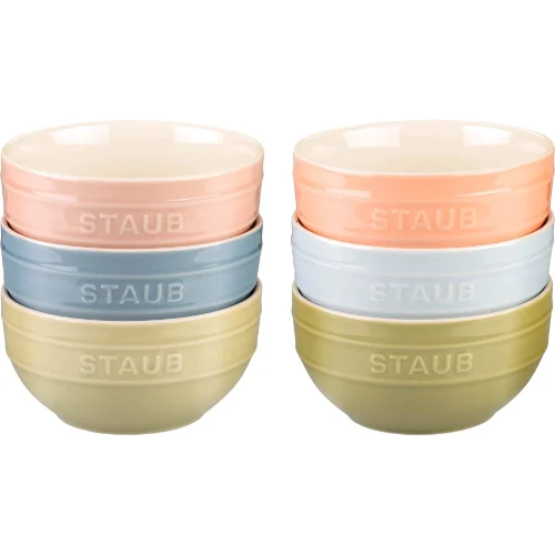 STAUB SERVING Zestaw 6 misek 12 cm, wielokolorowe