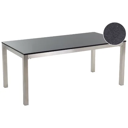 Stół konferencyjny GROSSETO 90 cm 180 cm Granit Czarny