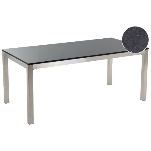 Stół konferencyjny GROSSETO 90 cm 180 cm Granit Czarny