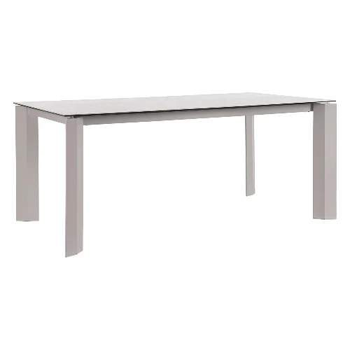 Stół ogrodowy OTAVIO beżowy 180x95 aluminiowy z batem ceramicznym Bizzotto