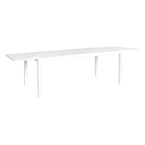 Stół ogrodowy rozkładany HILDE biały 200/300x100 aluminiowy Bizzotto