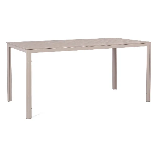 Stół ogrodowy SARITA taupe 156x78 stalowy z blatem z HDPE Bizzotto