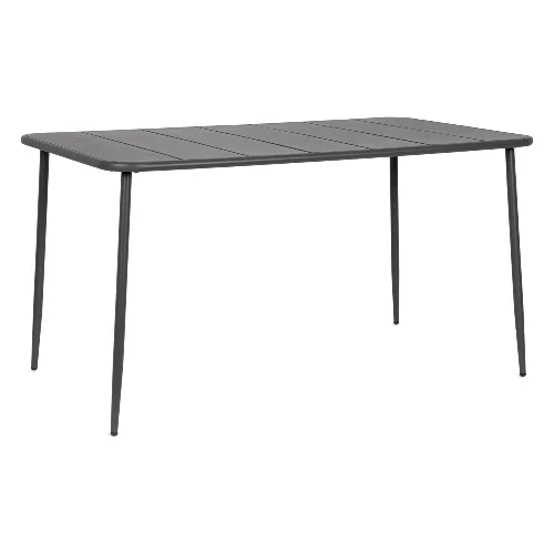 Stół ogrodowy YARA antracytowy 140x80 stalowy Bizzotto