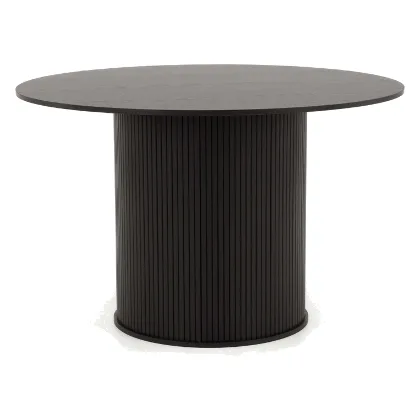 Stół okrągły 120cm YY6700B czarny | OUTLET