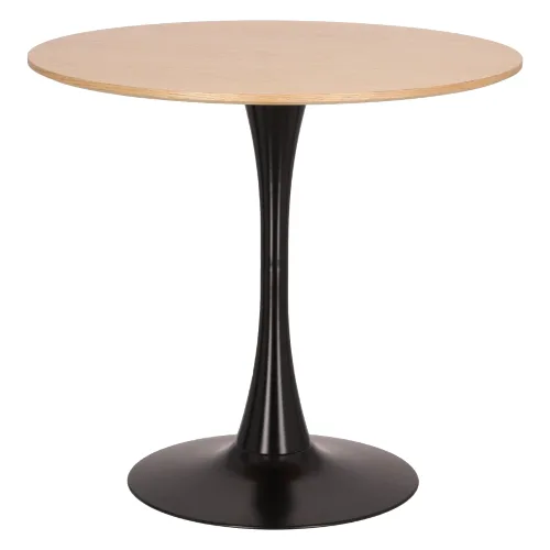 Stół simplet skinny dąb/ czarny 80 cm
