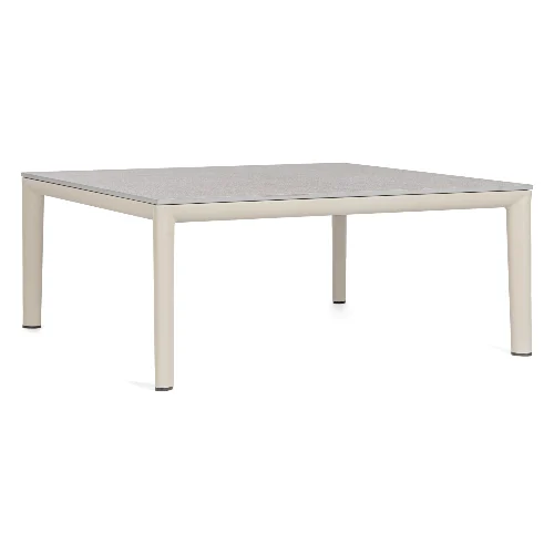 Stolik kawowy GERALD 90x90 aluminiowy Bizzotto