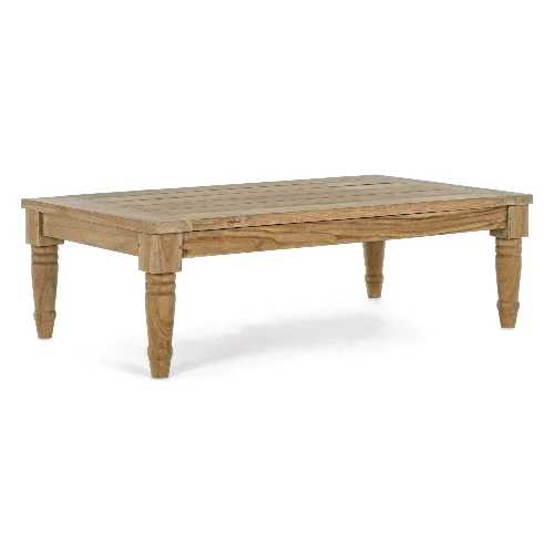 Stolik kawowy KARUBA 115x65 z drewna tekowego Bizzotto
