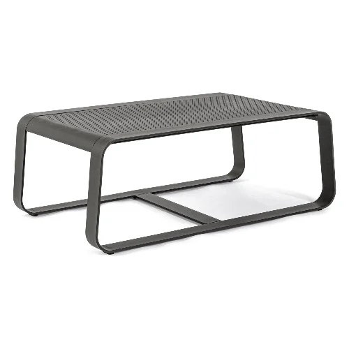 Stolik kawowy MERRIGAN antracytowy 105x62 aluminiowy Bizzotto