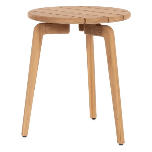 Stolik kawowy TAMIRES 47x49 z drewna tekowego Bizzotto
