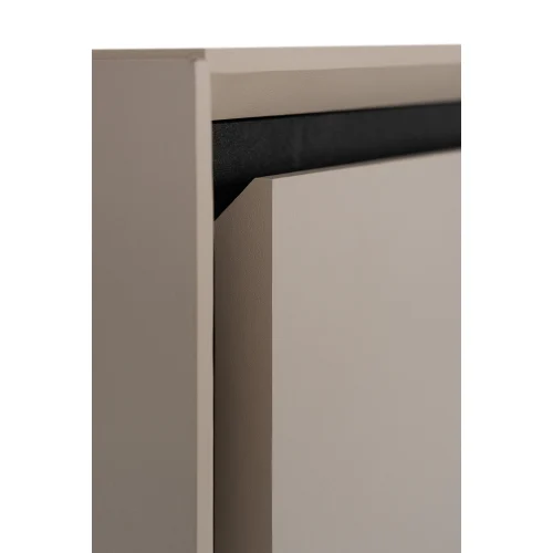 Stolik kawowy z szufladami capuccino mat 94 x 55 cm Arona