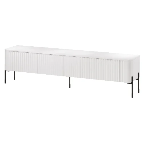 Szafka RTV biała mat 190 cm Aria