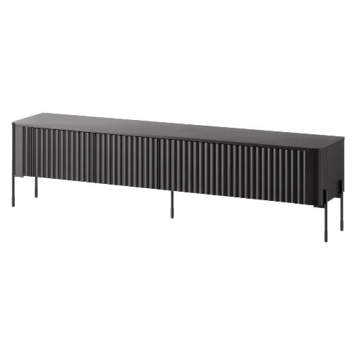 Szafka RTV czarna mat 190 cm Aria