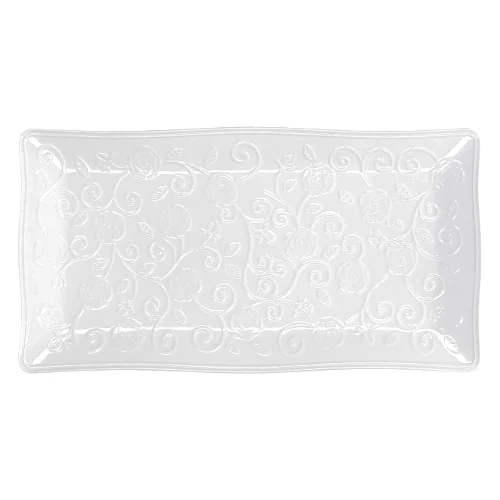 Taca do serwowania florentina - biały, 30 x 16 cm