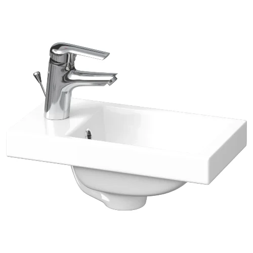 Umywalka Meblowa Senti Costa 40x22 cm prostokątna biały połysk K32-041