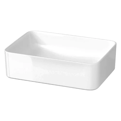 Umywalka nablatowa Cersanit Crea 50x35 cm prostokątna biały połysk K114-001-BOX