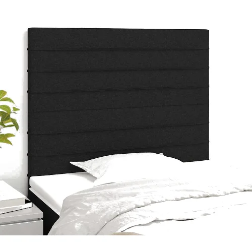 vidaXL Zagłówek czarny 80x5x118/128 cm tkanina