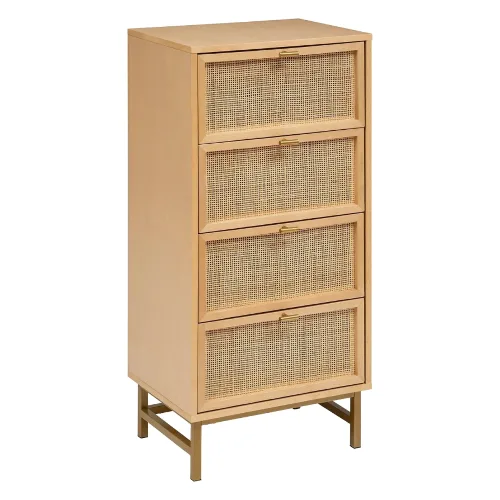 Wąska komoda rayo rattan