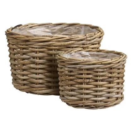 Zestaw 2 koszy Kalak rattan