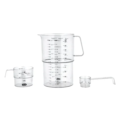 Zestaw 3 miarek Mensura Clear San 25894