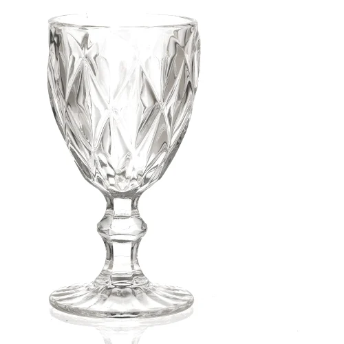 Zestaw 6 kieliszków diamond - przezroczysty, 250 ml