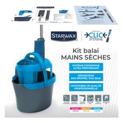 Zestaw mop suche ręce CLICK SYSTEM Starwax