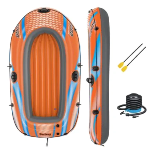 Zestaw ponton dwuosobowy Kondor Elite 196 x 106 cm + wiosła + pompka