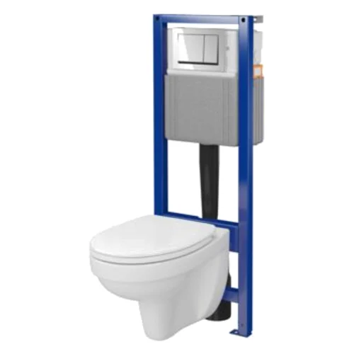 Zestaw stelaż podtynkowy z miską WC Cersania C44 SYSTEM 40 MECH WHB414 deska DUR przycisk chrom połysk MITO
