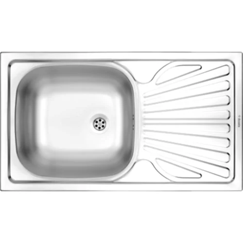 Zlewozmywak stalowy Techno satyna 76 x 43,5 cm Deante