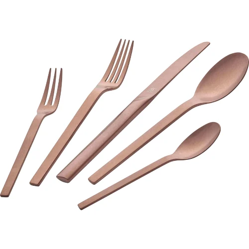 Zwilling minimale 60-częściowy zestaw sztućców matowych - różowe złoto